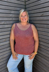 Top LUREX terracotta