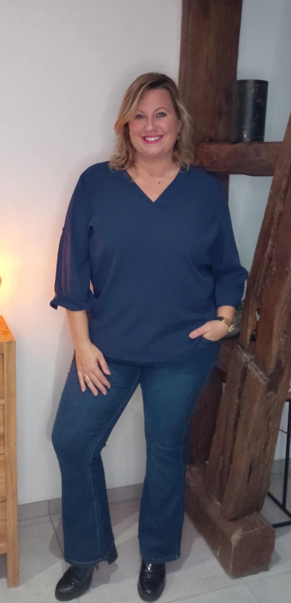 Blouse CLOTHILDE marine
