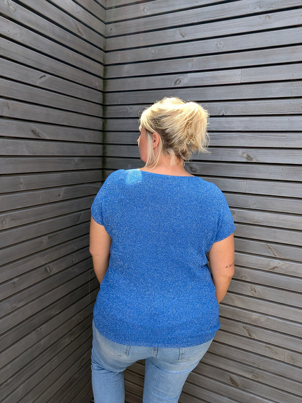 Blouse LUREX bleu