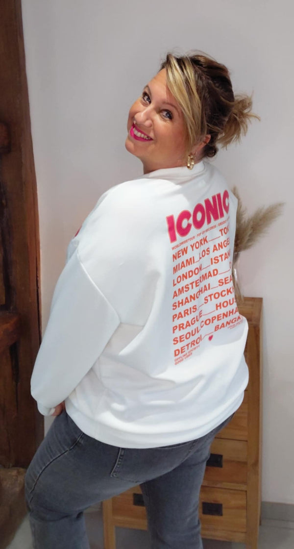 Pull ICONIC blanc