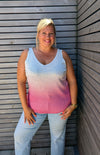 Blouse LUREX bi couleur
