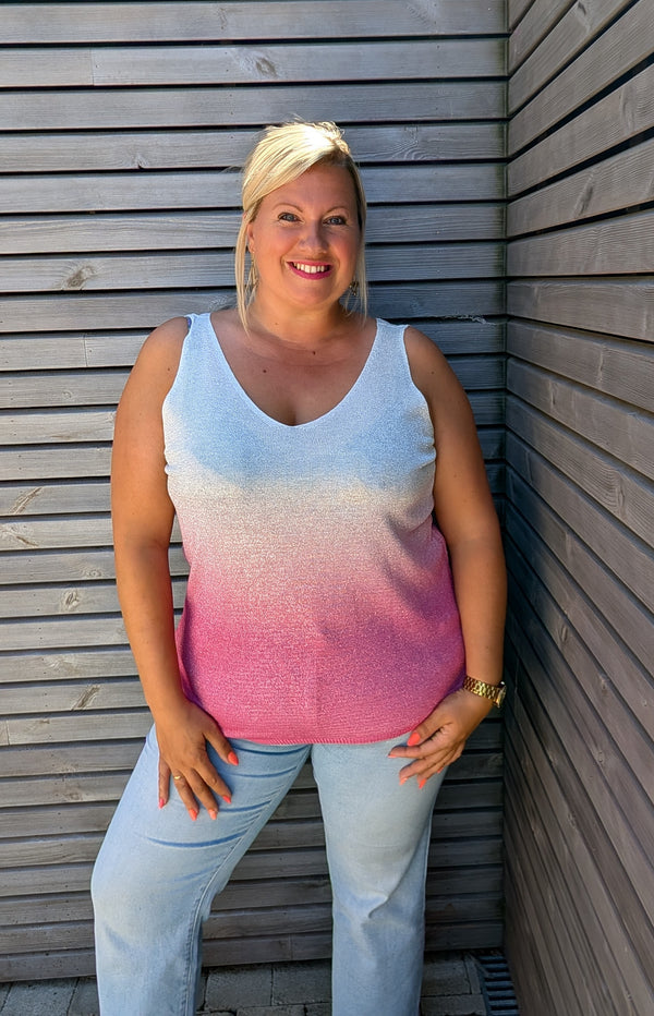 Blouse LUREX bi couleur