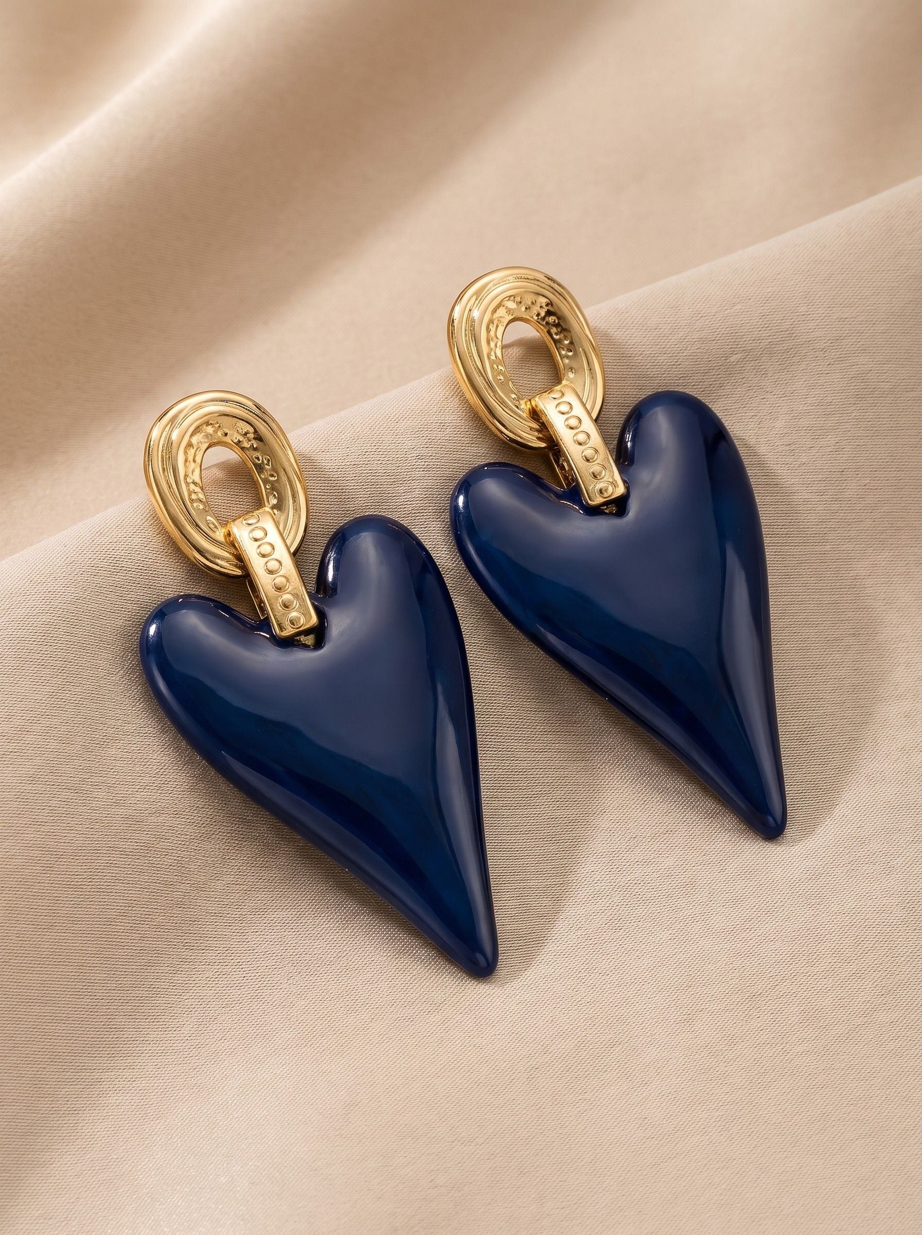 Boucles d'oreilles KIO marine