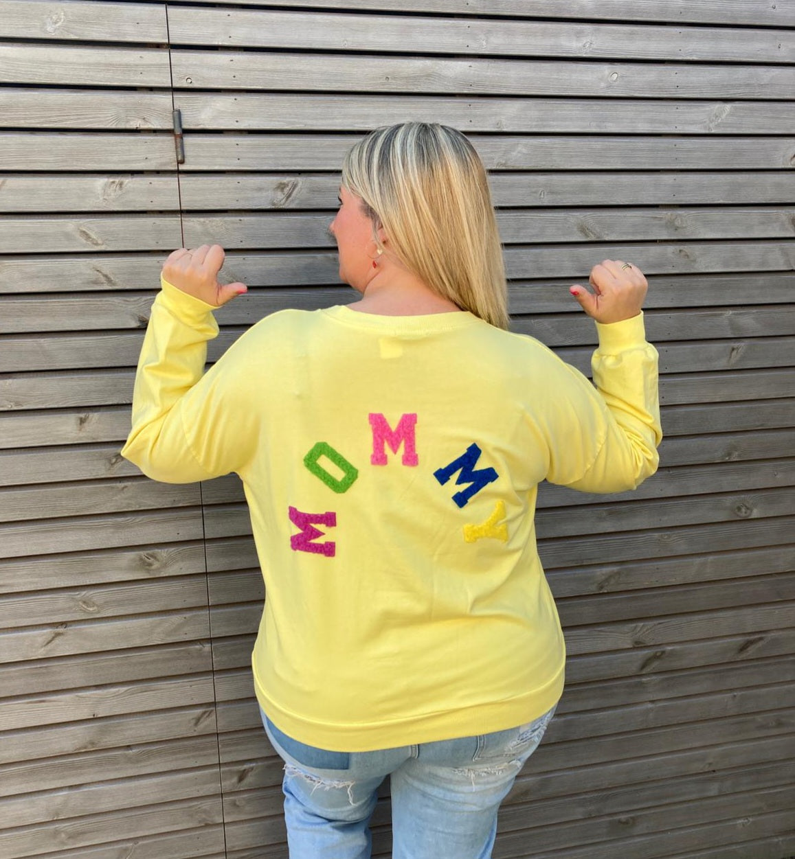 Sweat MOMMY jaune