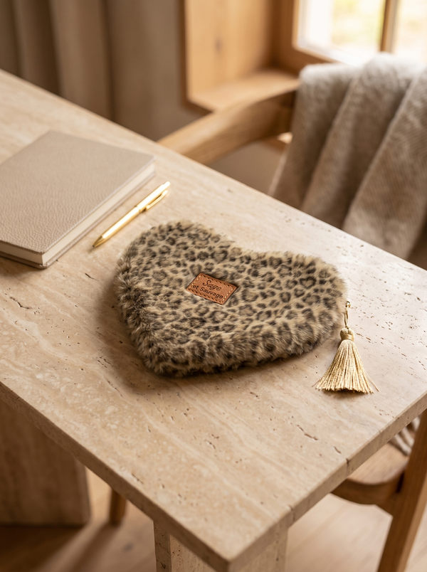Trousse LEOPARD coeur