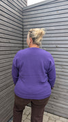 Pull ICONIC léopard mauve