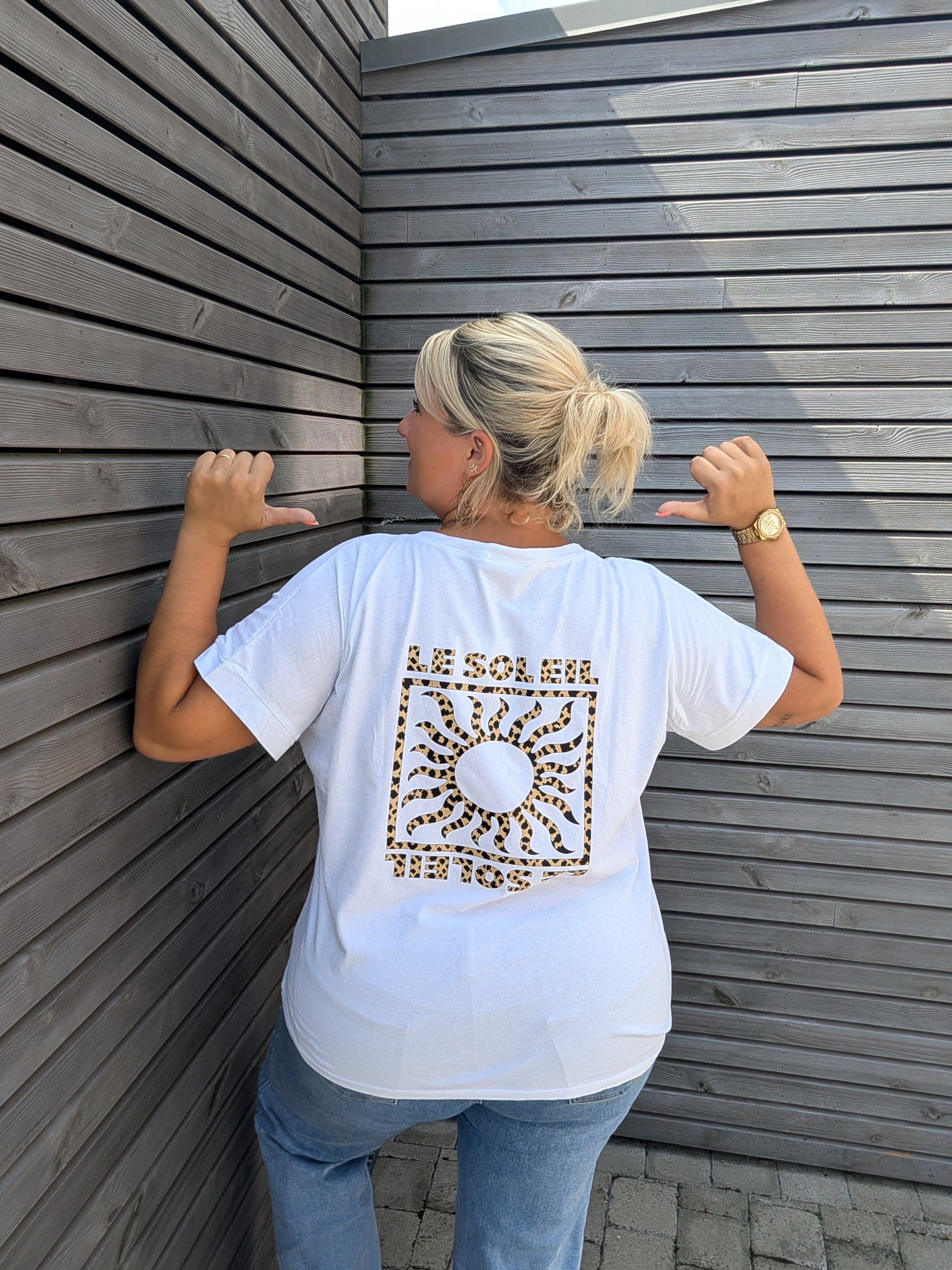 Tee shirt SOLEIL LÉOPARD