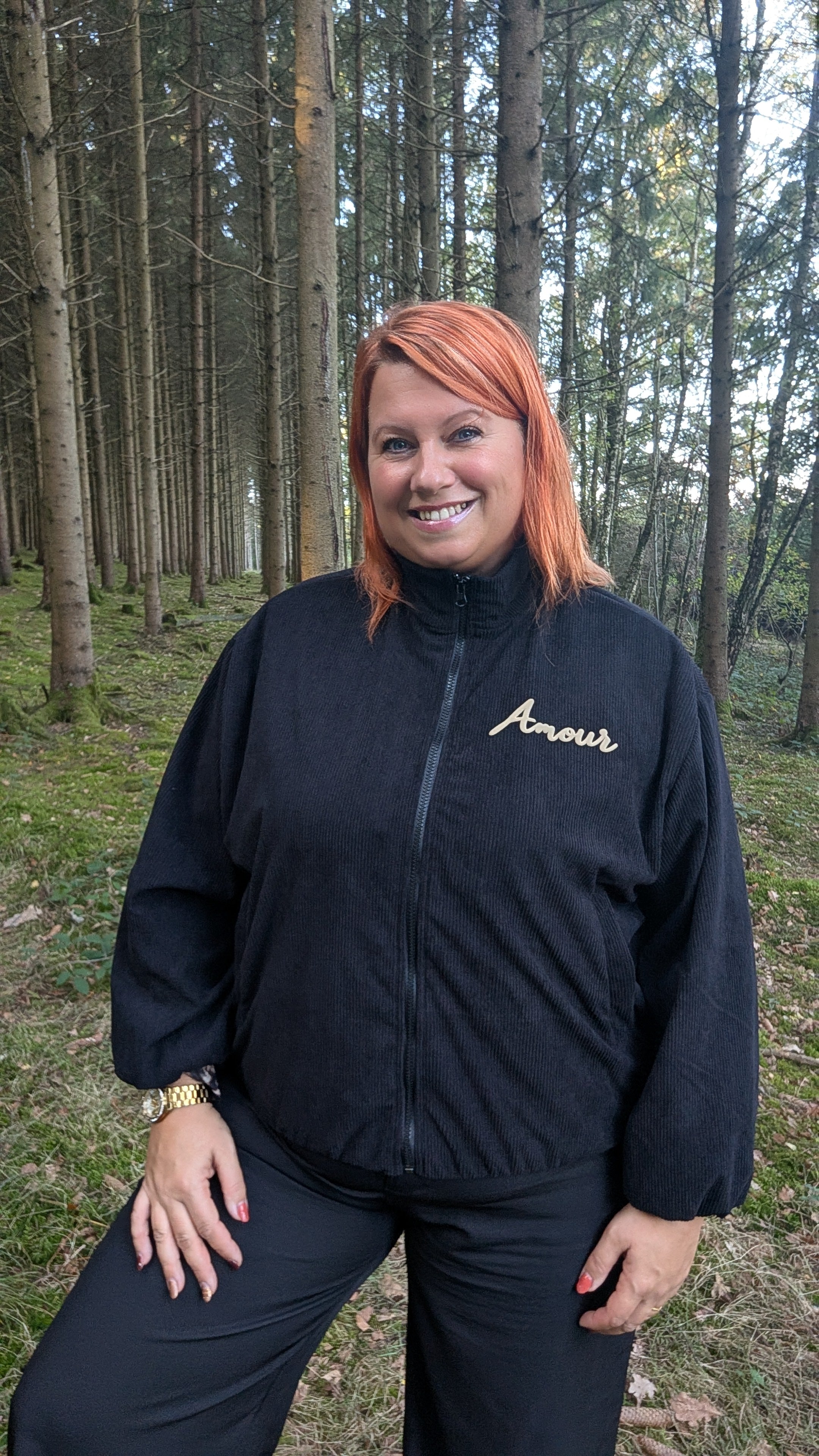 Veste en VELOURS noire