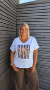 Tee shirt CIAO BELLA chocolat
