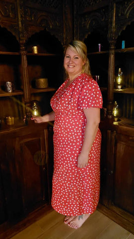 Robe large rouge AMOUR