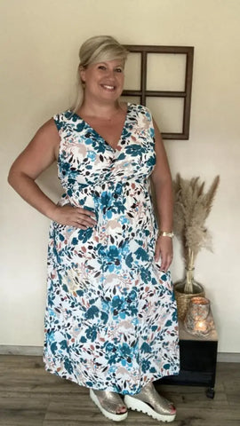 Robe large modèle CAROLE, style boheme chic