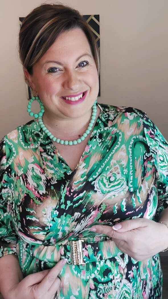 Robe EDWIGE verte