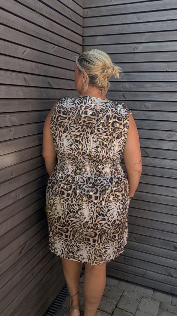 Robe magique LÉOPARD courte