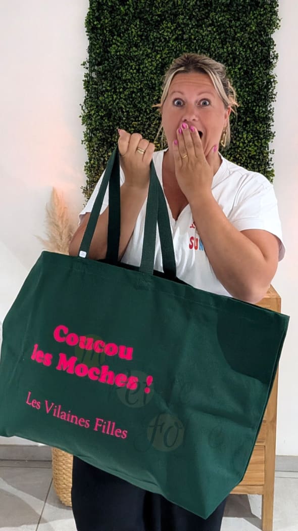 Sac XXL ’COUCOU LES MOCHES’