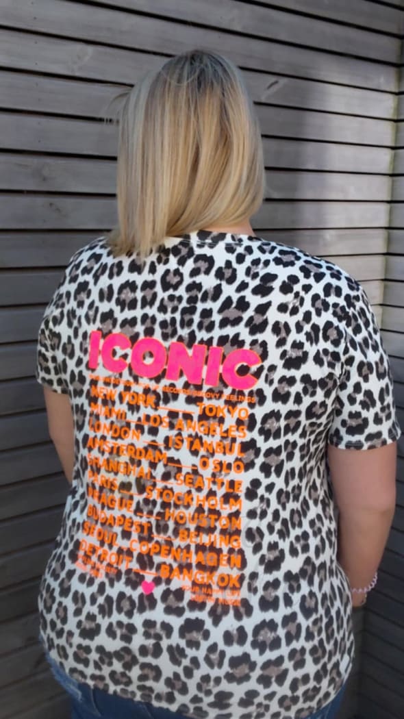 T shirt ICONIC leopard