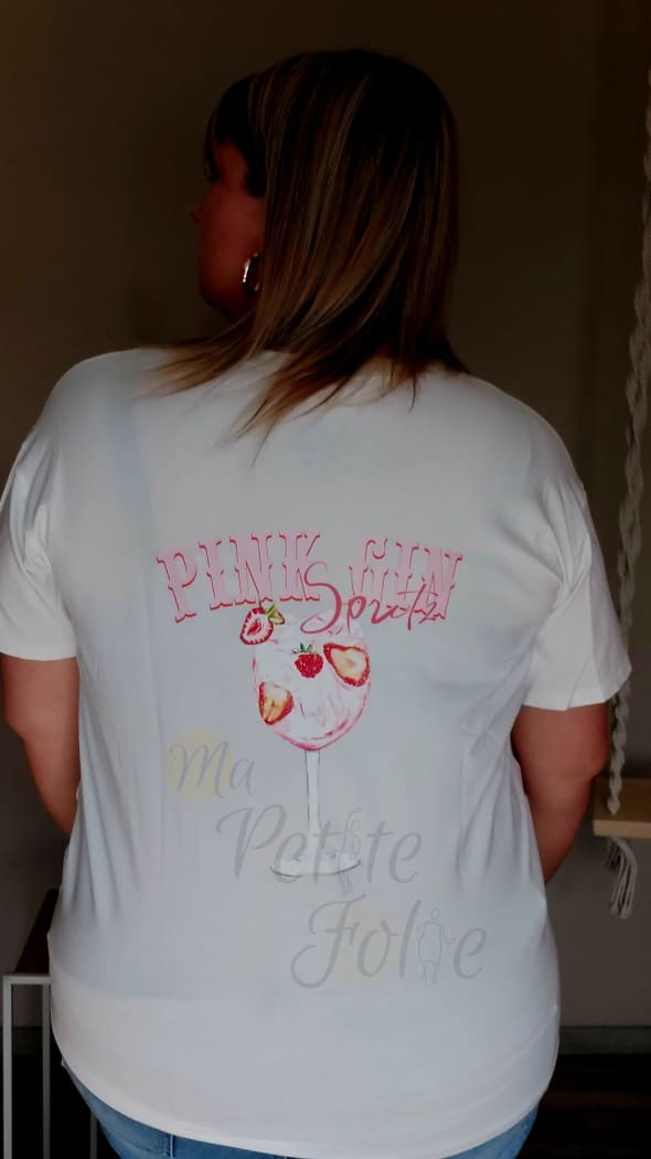 Tee shirt GIN blanc