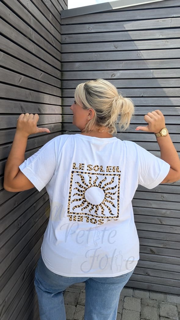Tee shirt SOLEIL LÉOPARD