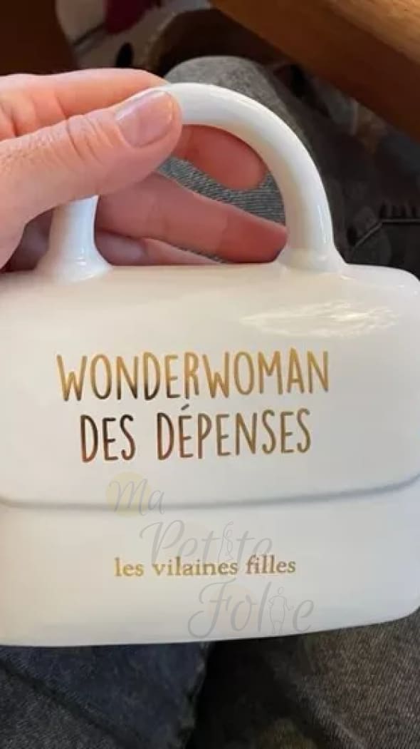 Tirelire ’WONDERWOMAN DES DEPENSES’
