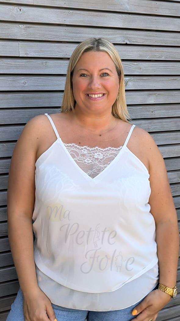 Top LILI blanc