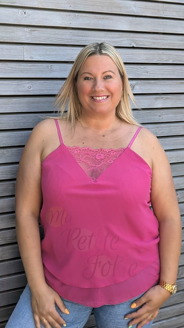 Top LILI fushia