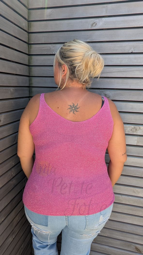 Top LUREX fushia