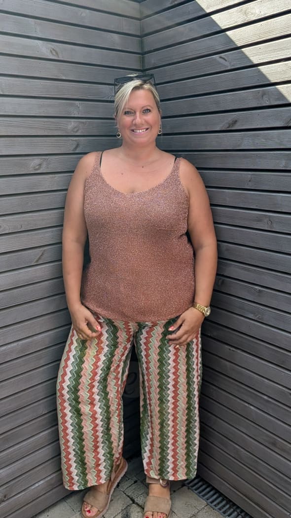 Top LUREX terracotta