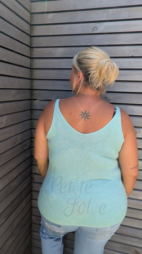 Top LUREX turquoise