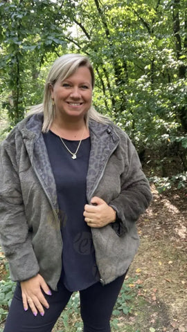 Veste REVERSIBLE fourrée